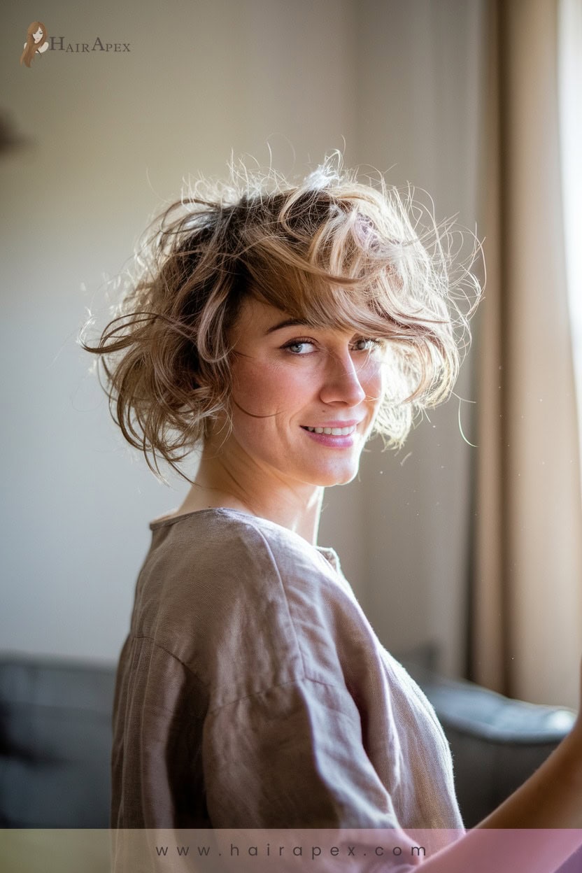 4 Wispy Curly Shag