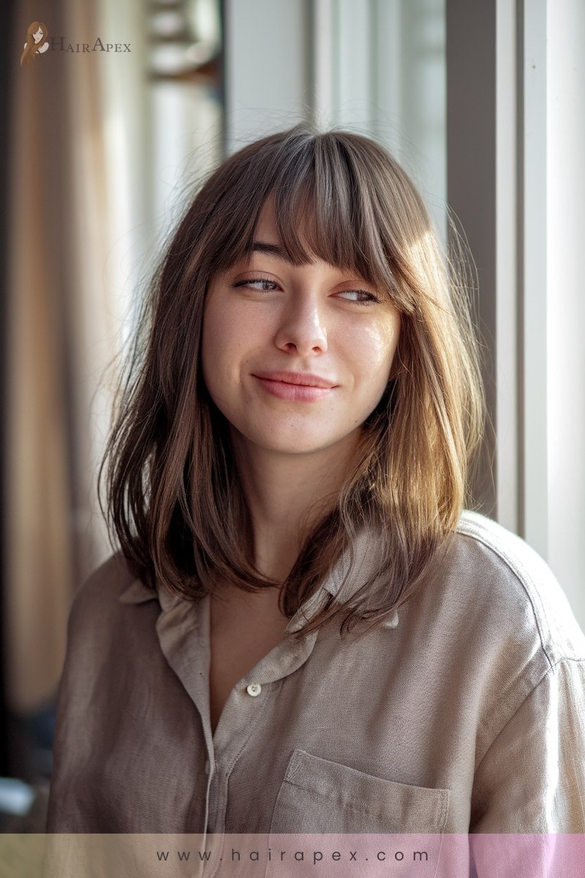 5 Off Center Curtain Bangs