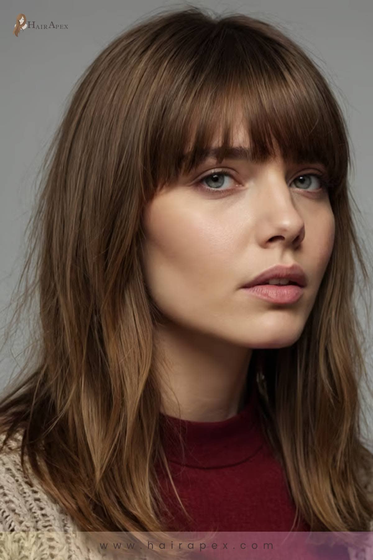 6 Long Layered Bangs