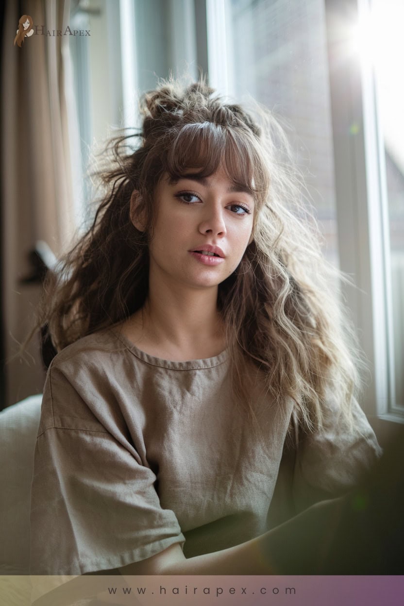 6 Curly Baby Bangs
