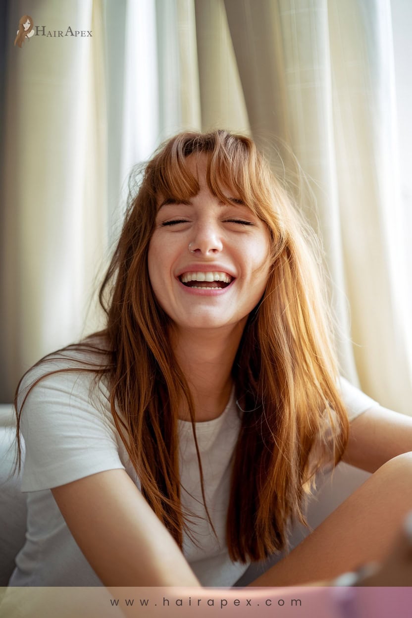 6 Long Curtain Bangs