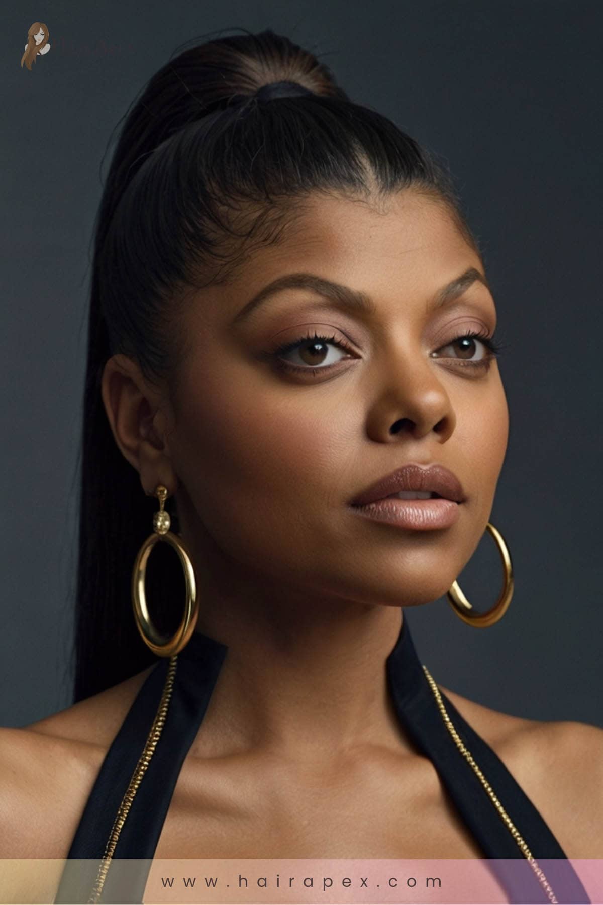 71 Taraji P. Hensons Sleek Ponytail 1