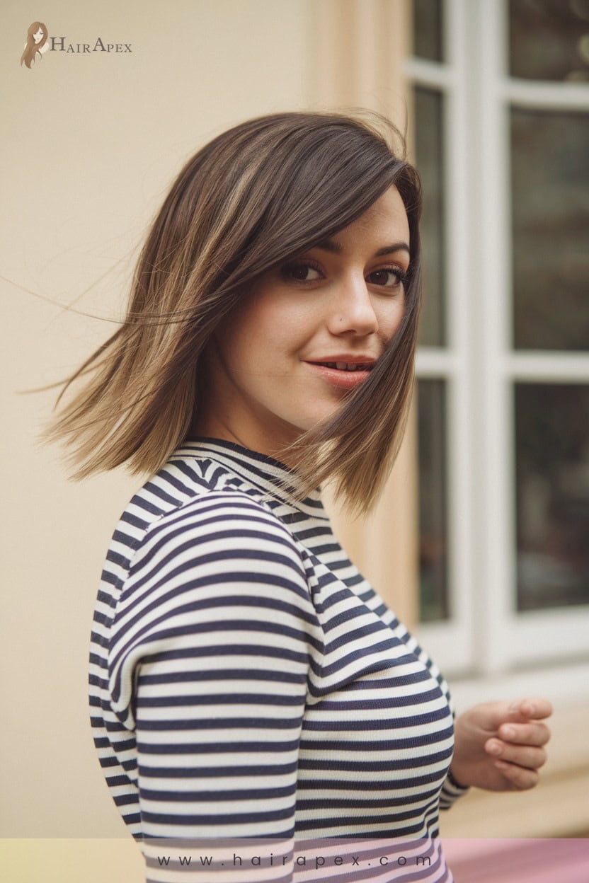 7 Side Swept Bangs Bob