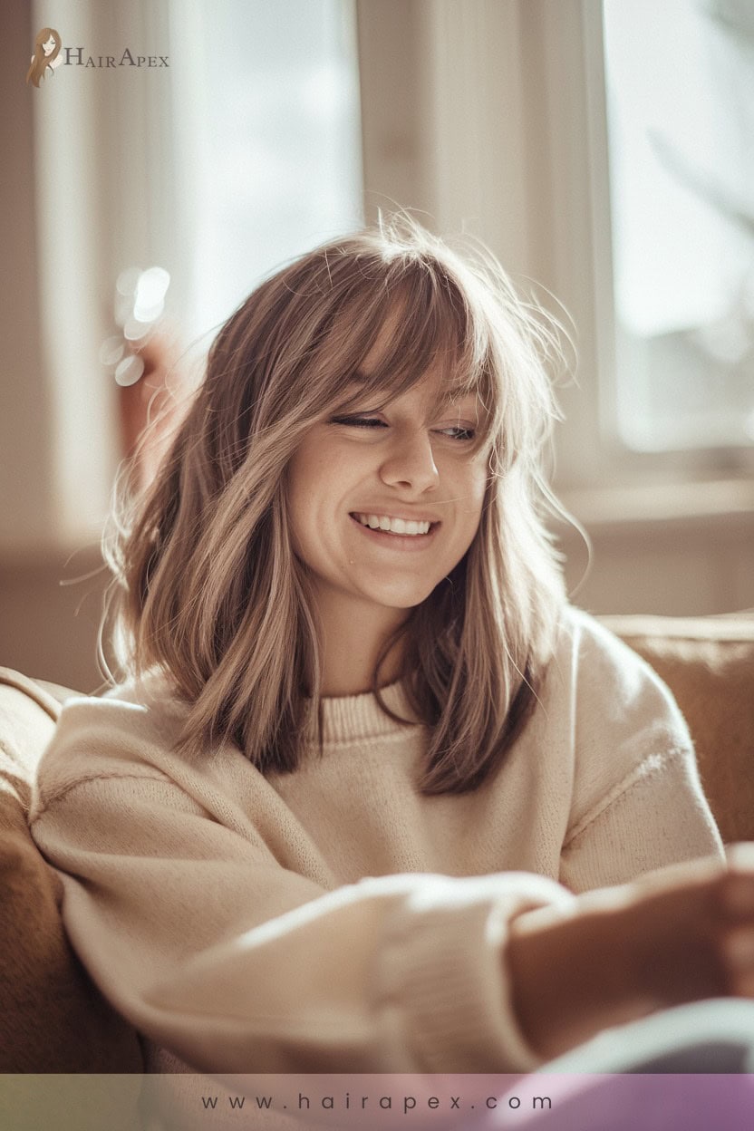 7 Soft Curved Bangs