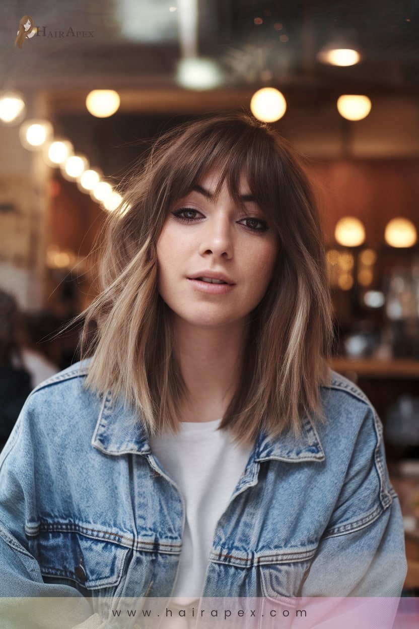 8 Choppy Curtain Bangs