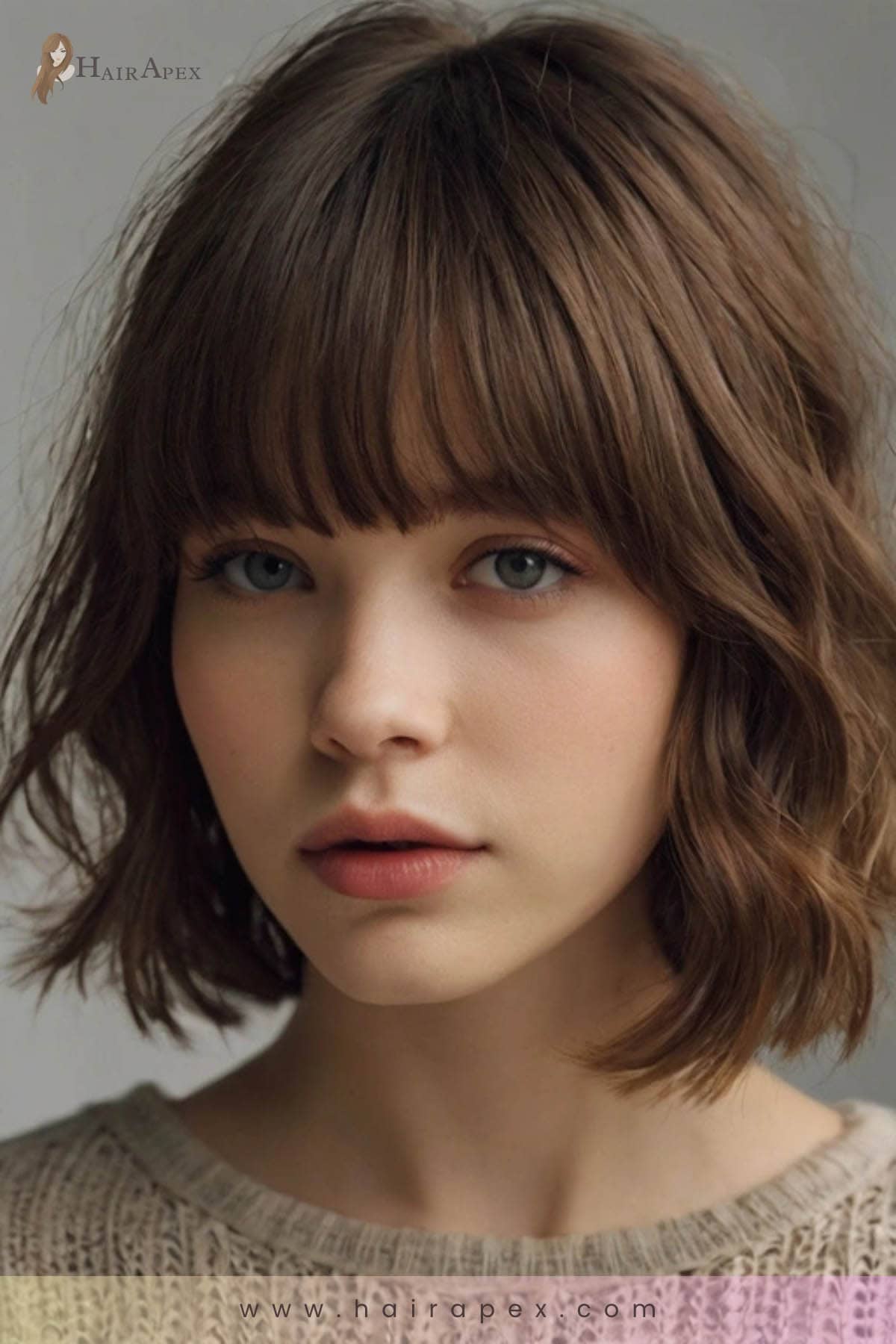 90 Soft Curved Bangs