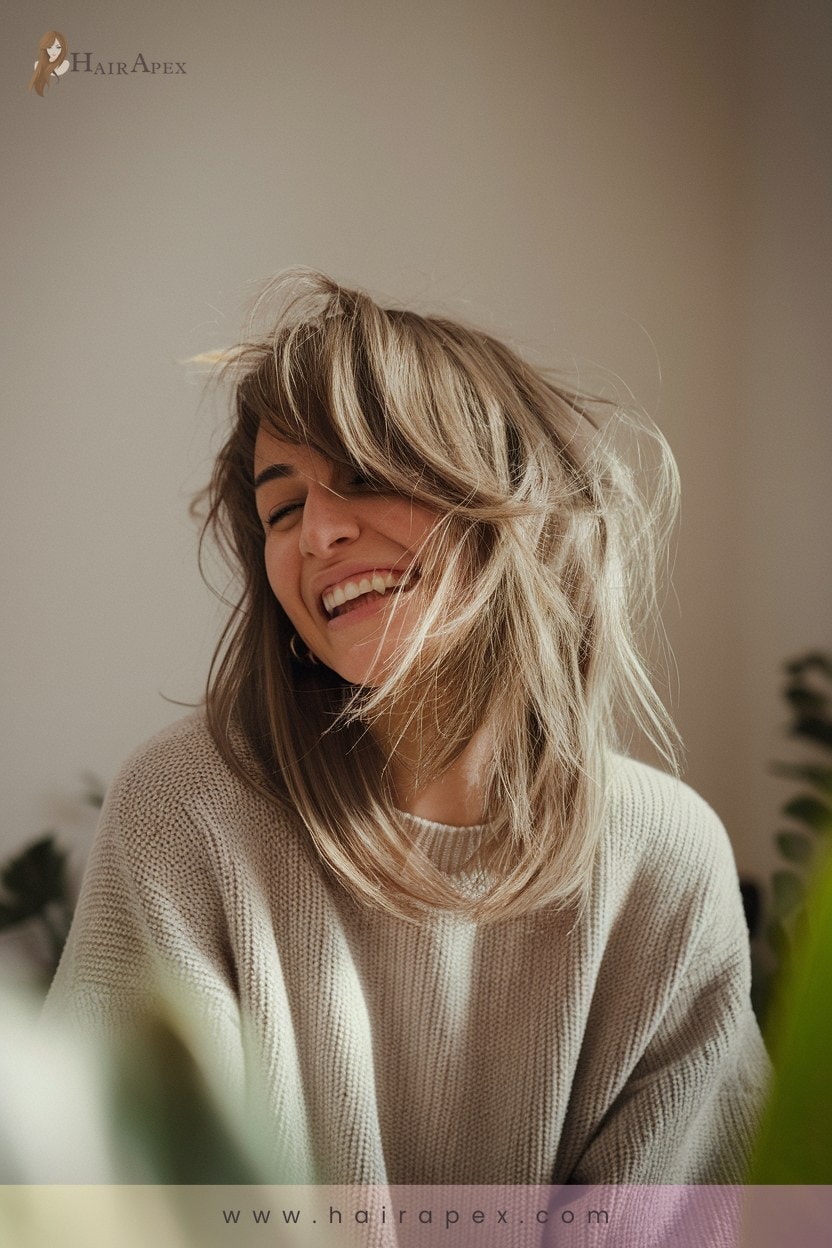 9 Messy Side Bangs