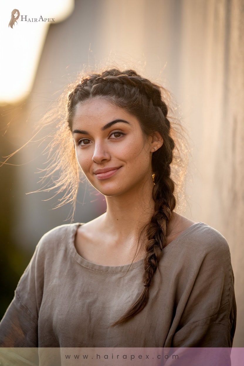 9 Textured Braided Ponytail