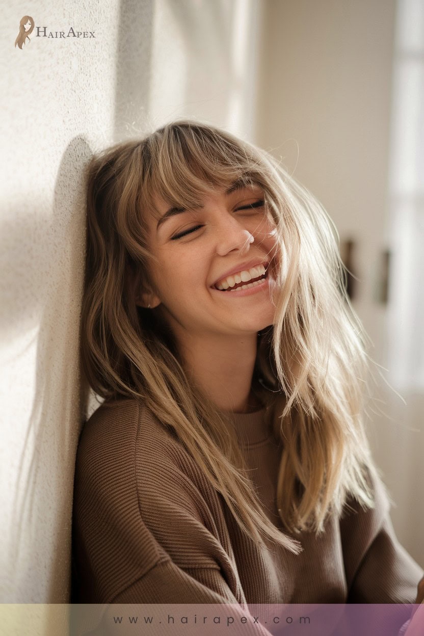 9 Textured Curtain Bangs