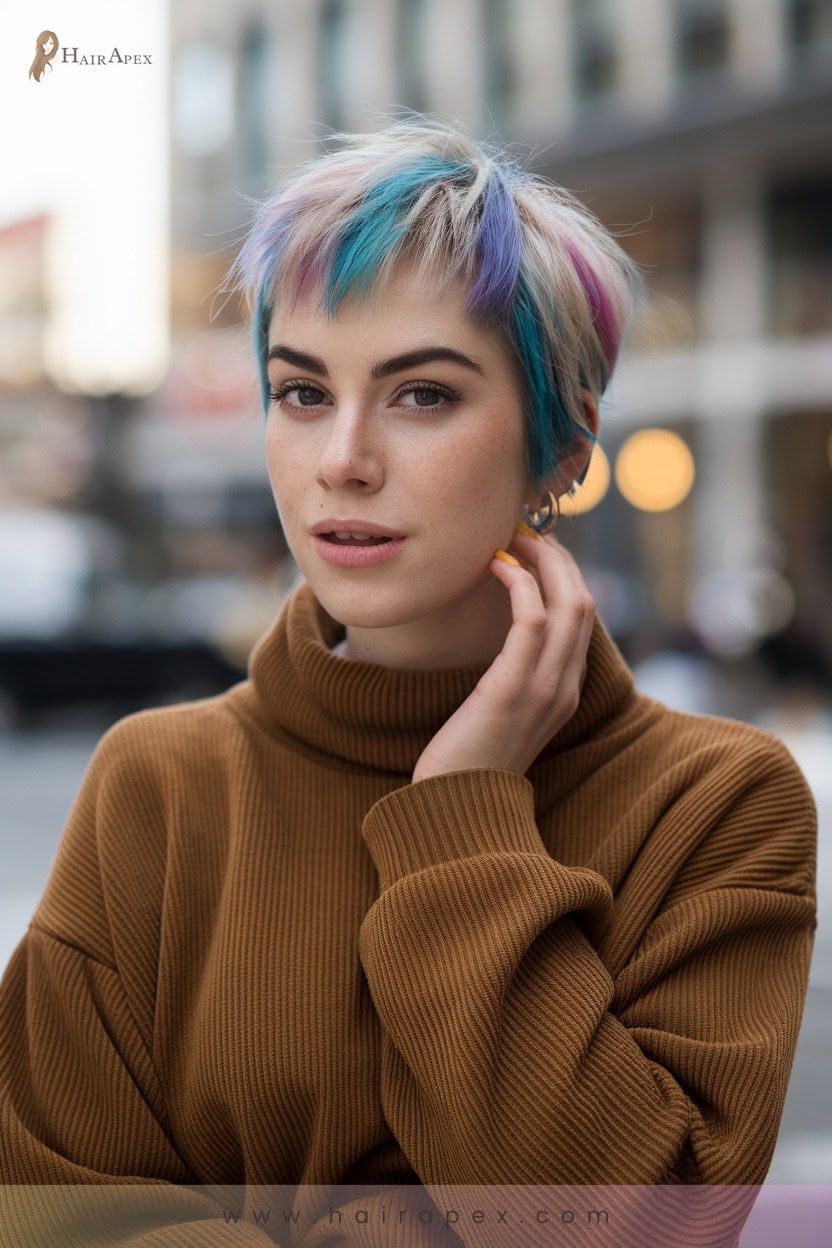 Bixie With Colored Bangs