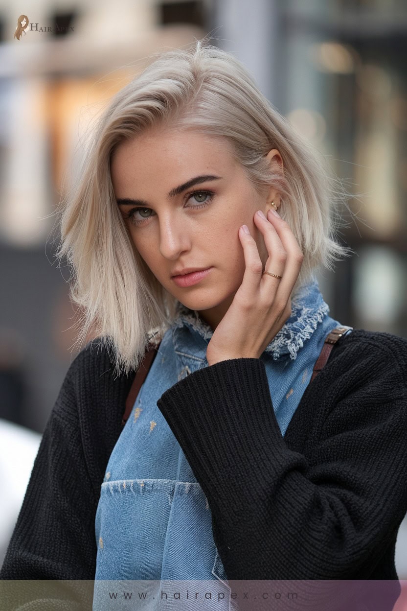 Brushed Back Hairstyle