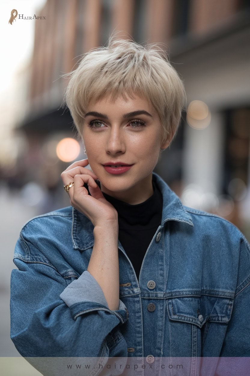 Pixie With Baby Bangs