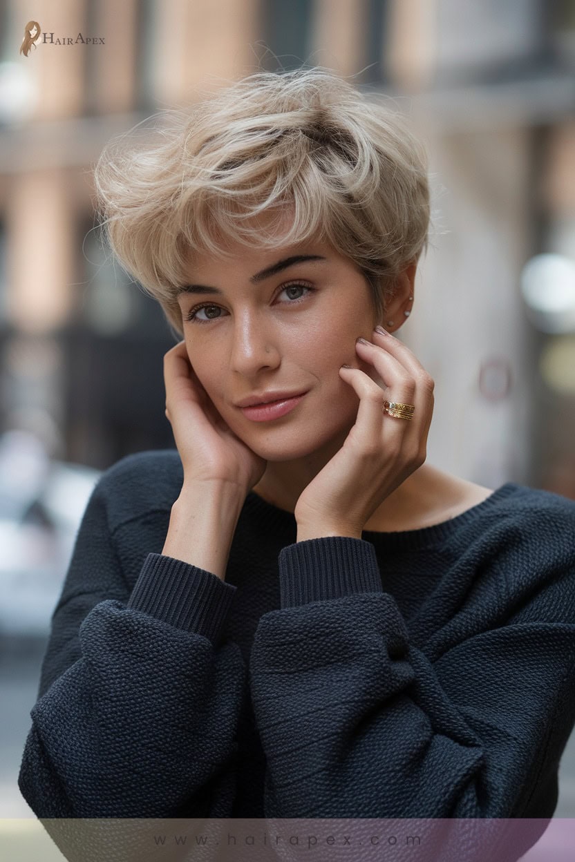 Textured Curly Pixie
