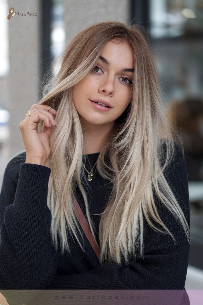 White Blonde Balayage