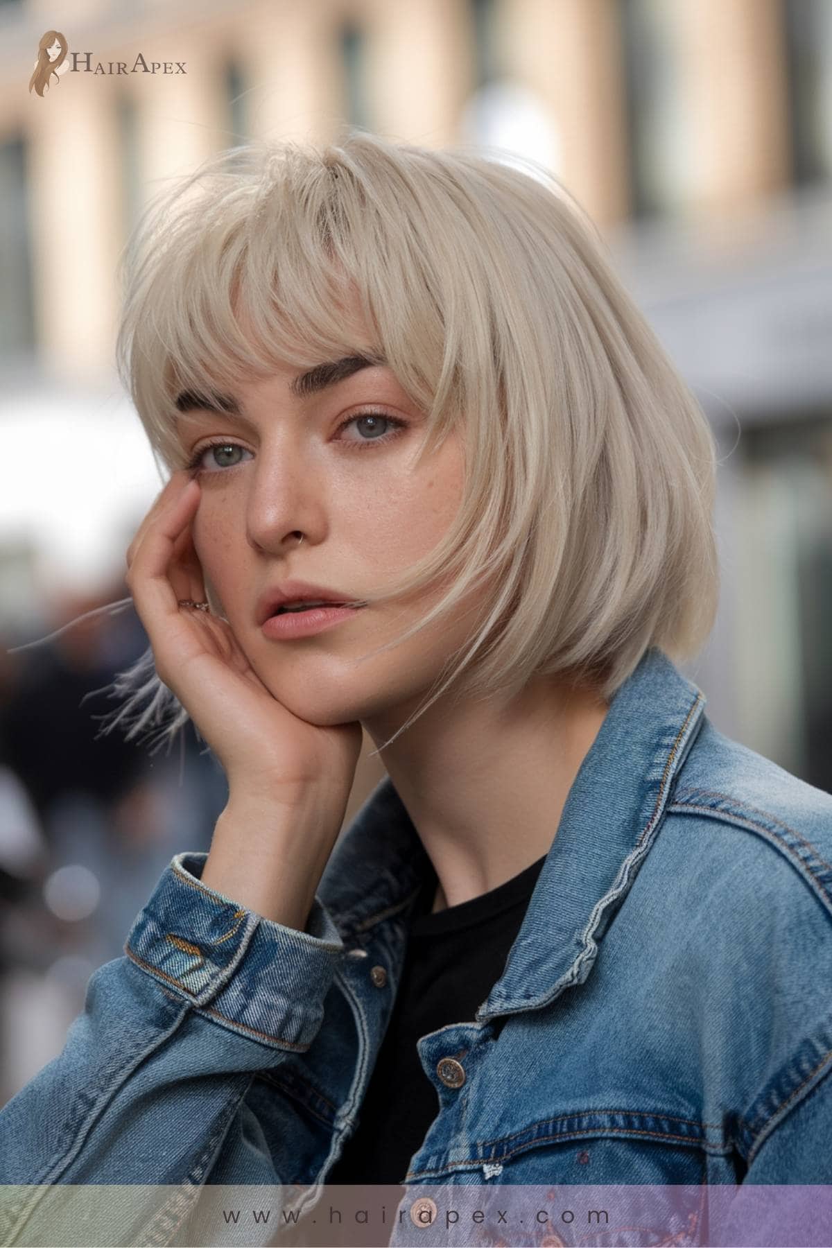 67 Cropped Stacked Bob Cut