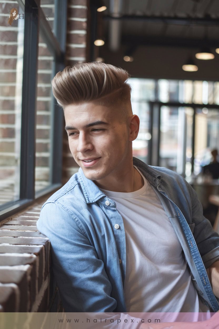 19 Textured Crop With Pompadour