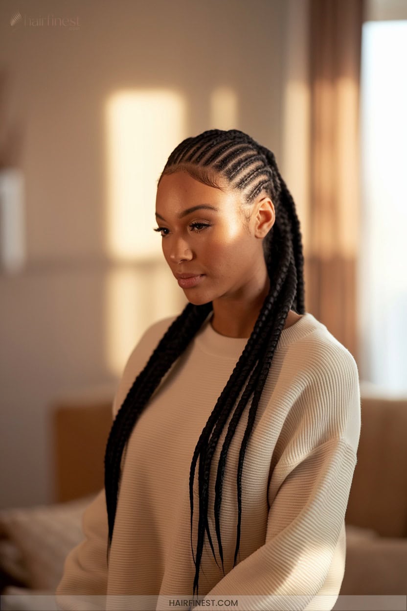 10 Cornrow Ponytail Styles