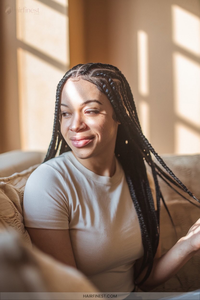 10 Micro Cornrow Braids