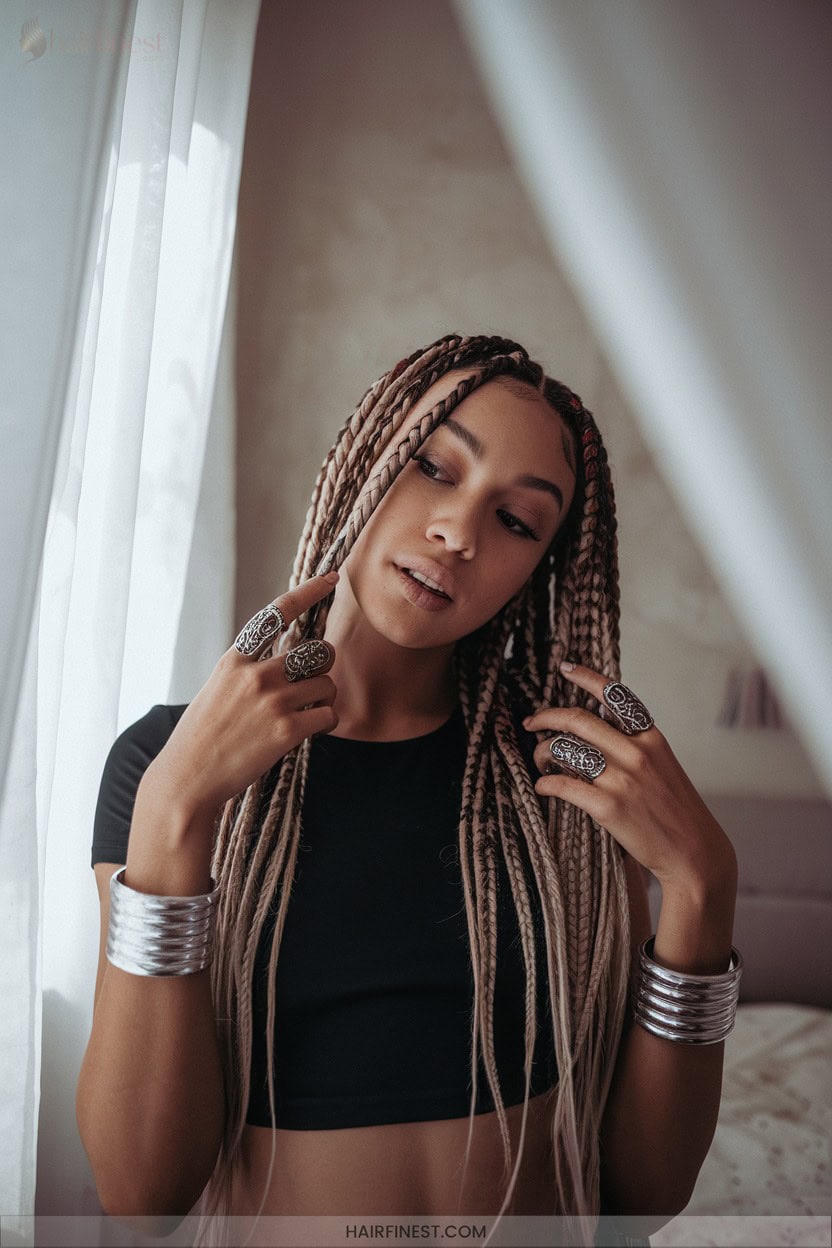 11 Accessorized Braids With Cuffs And Rings