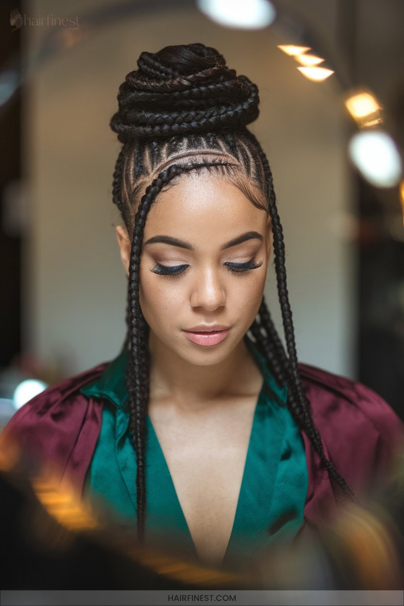 13 Cornrow Updos For Special Occasions