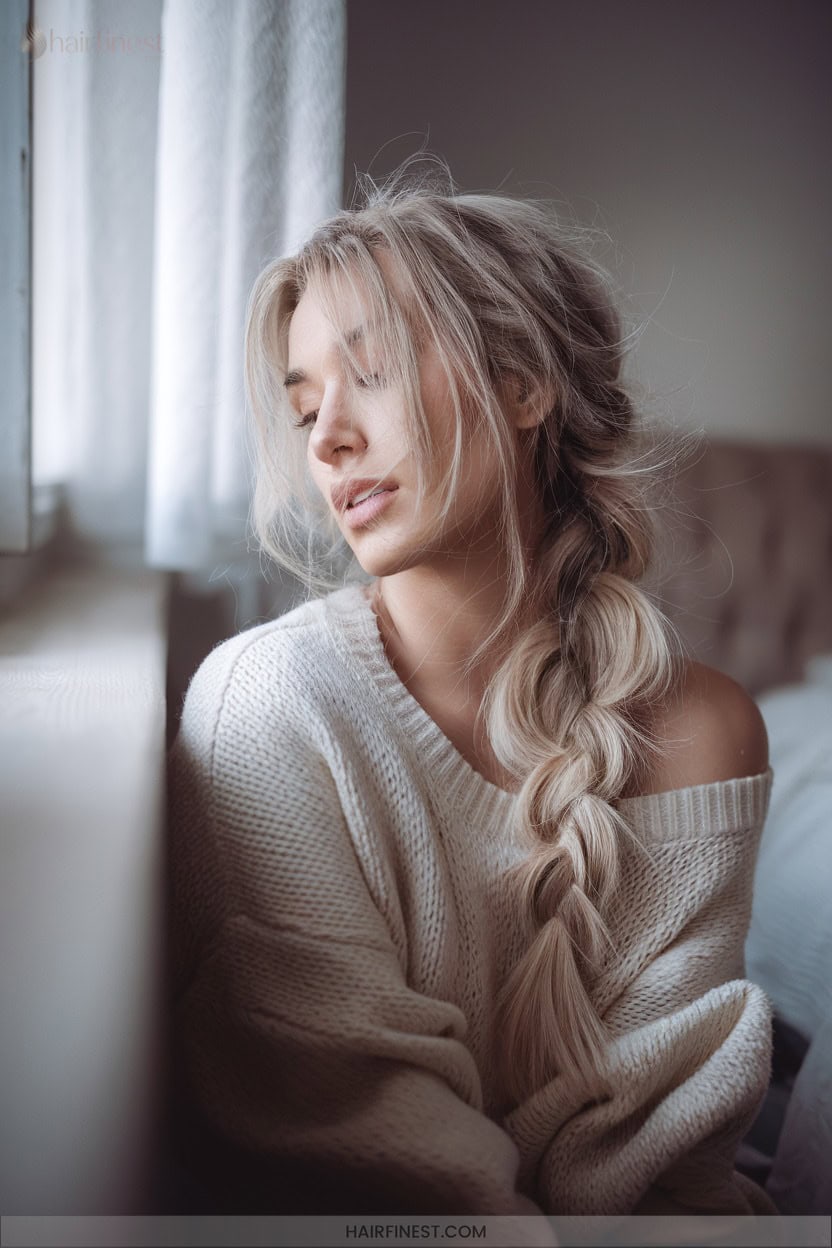13 Voluminous Messy Braid With Extensions