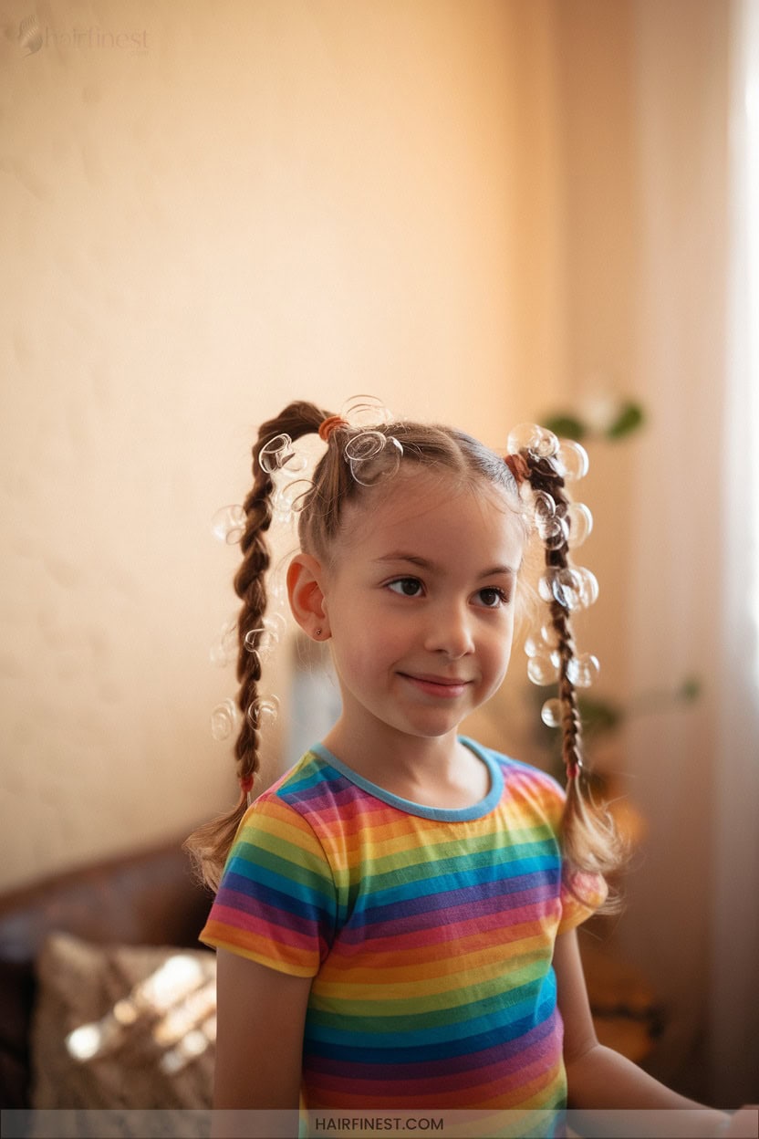 14 Bubble Braid Ponytails