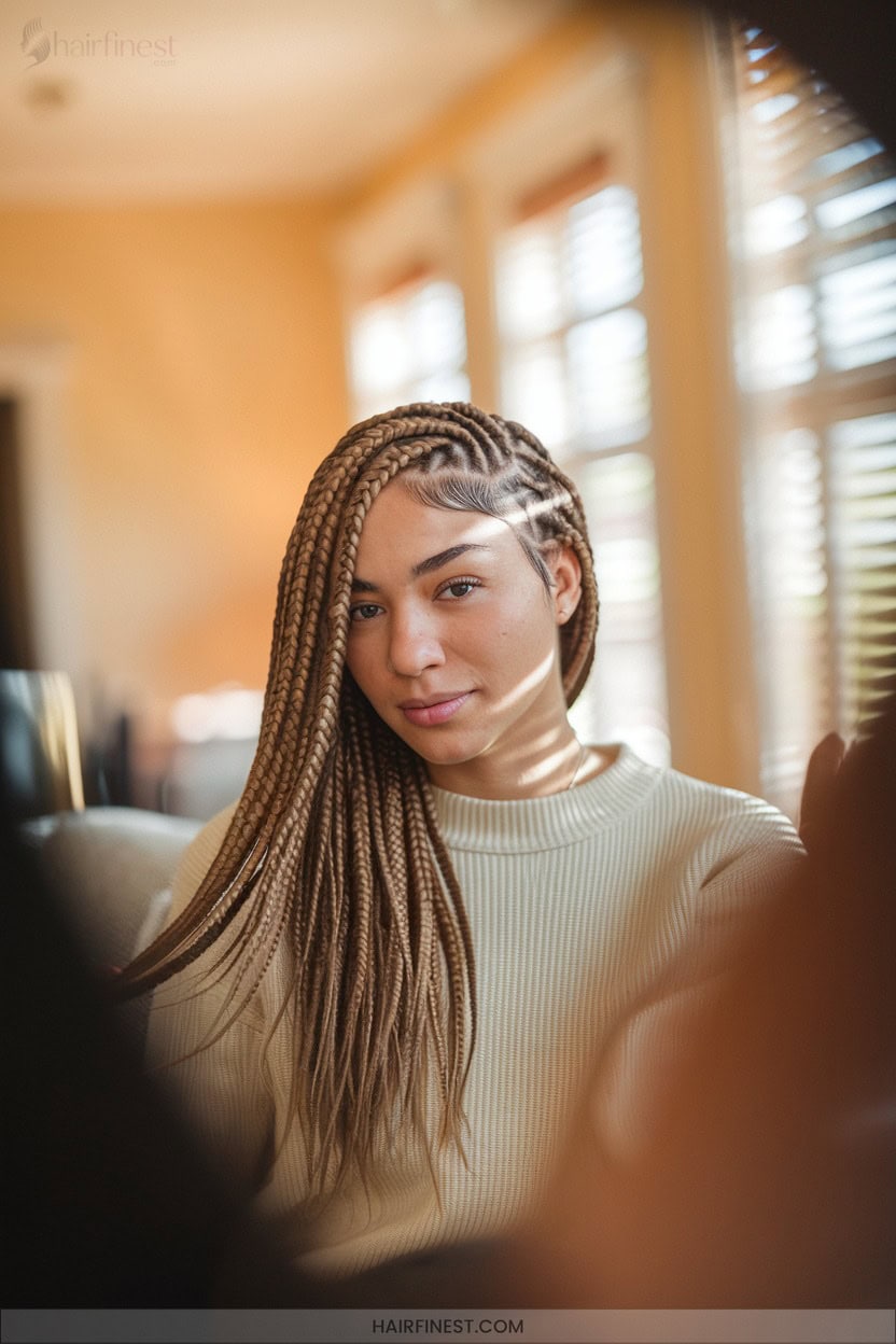 14 Side Swept Cornrow Styles