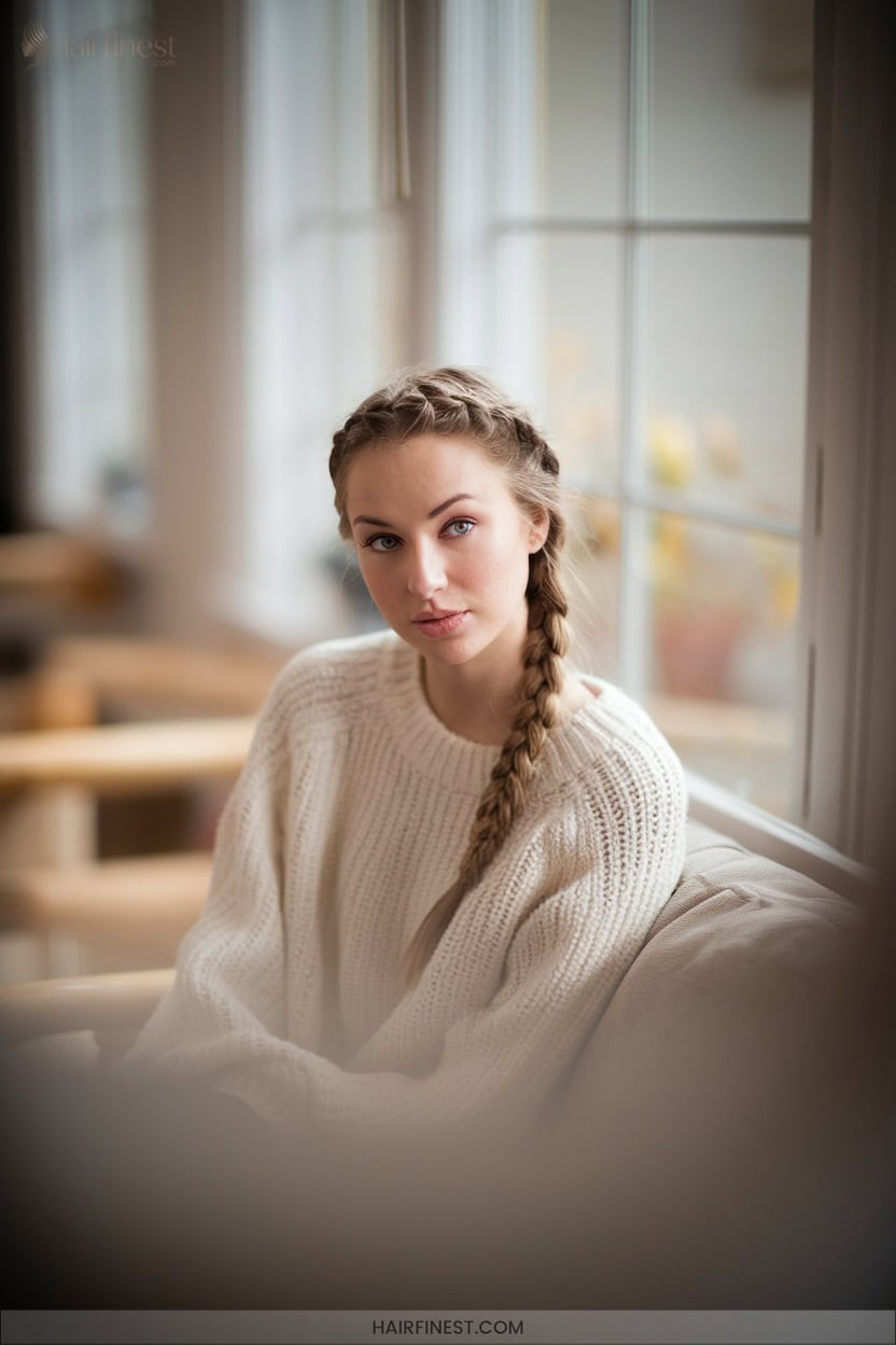 14 Waterfall Braid For Medium Hair