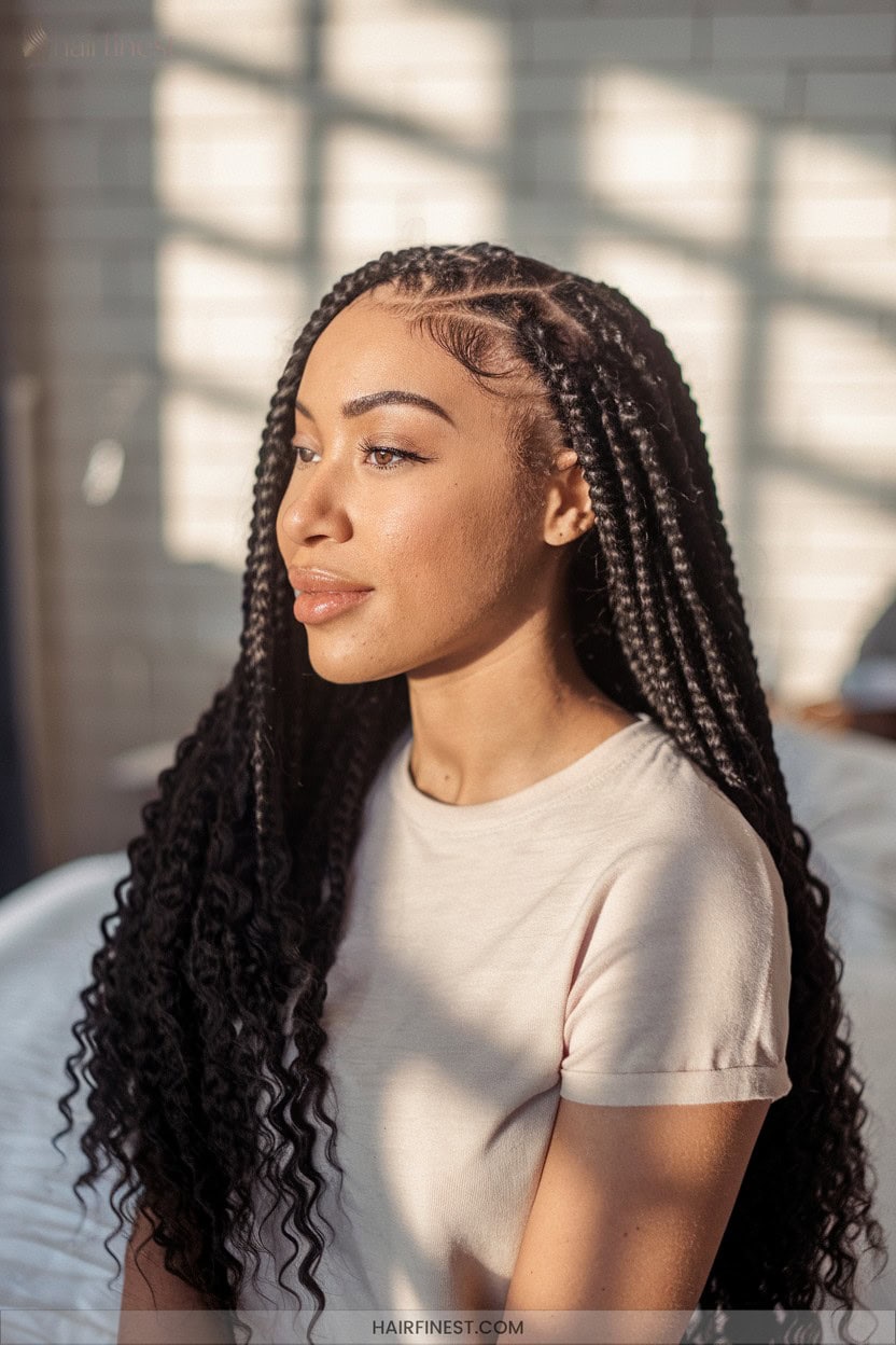 15 Cornrows With Natural Hair Extensions