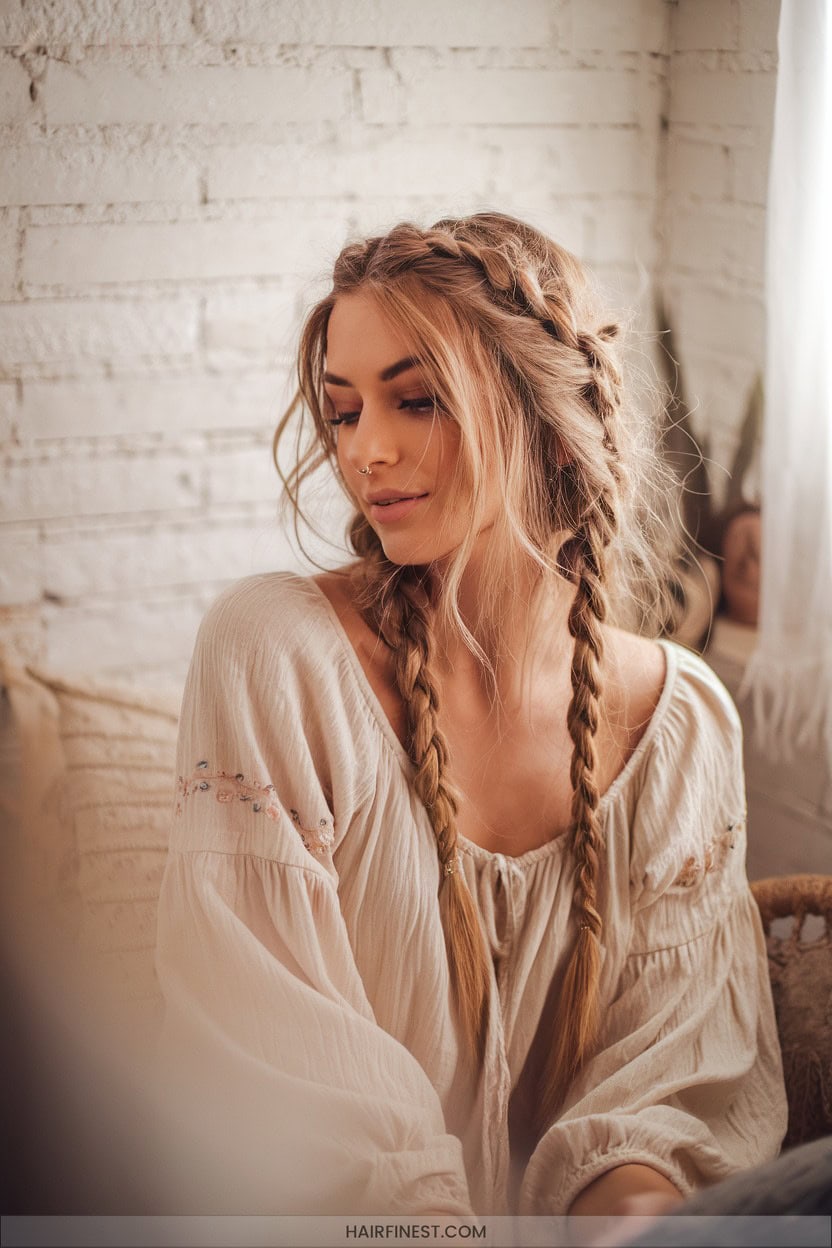 16 Boho Rope Braids With Curls
