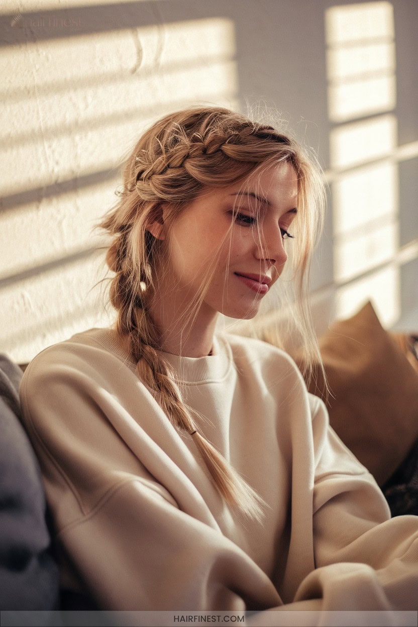 16 Loose Side Braid For Fine Hair