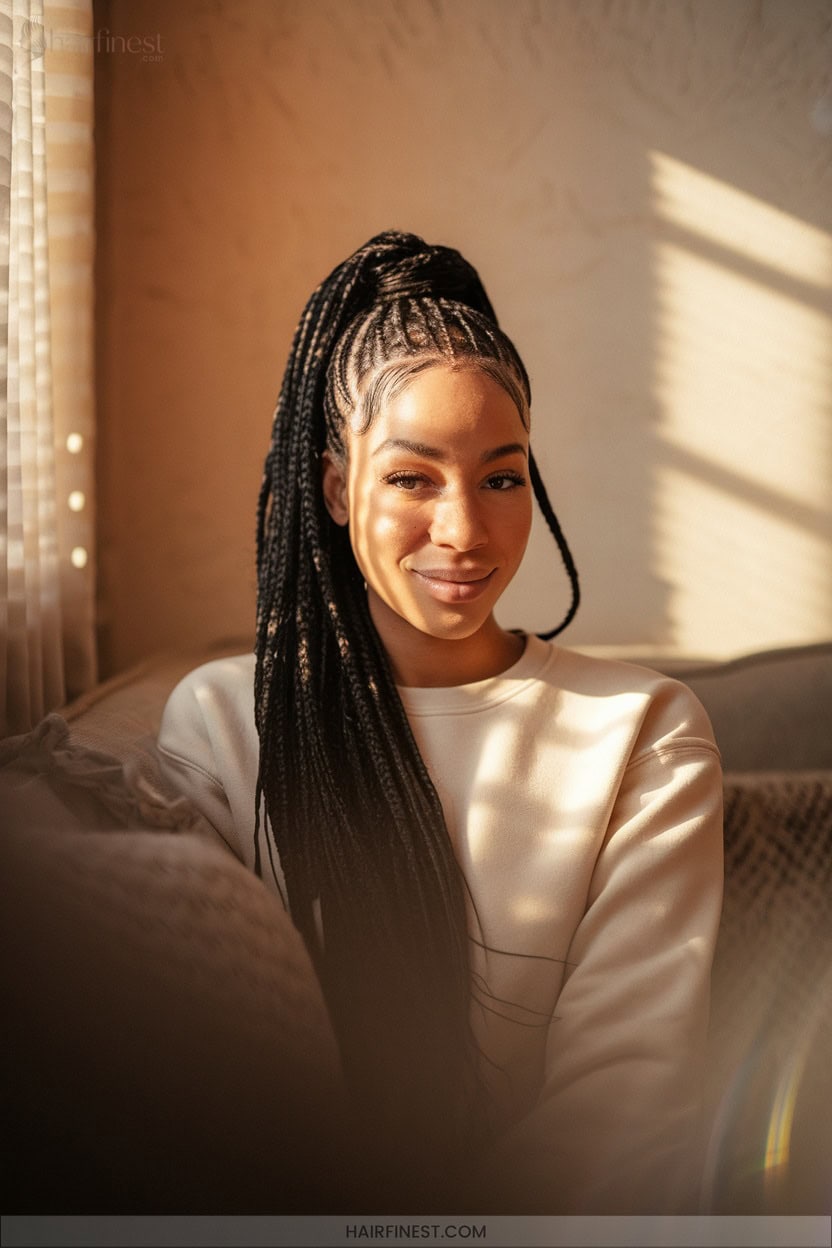17 Cornrow Ponytail Looks