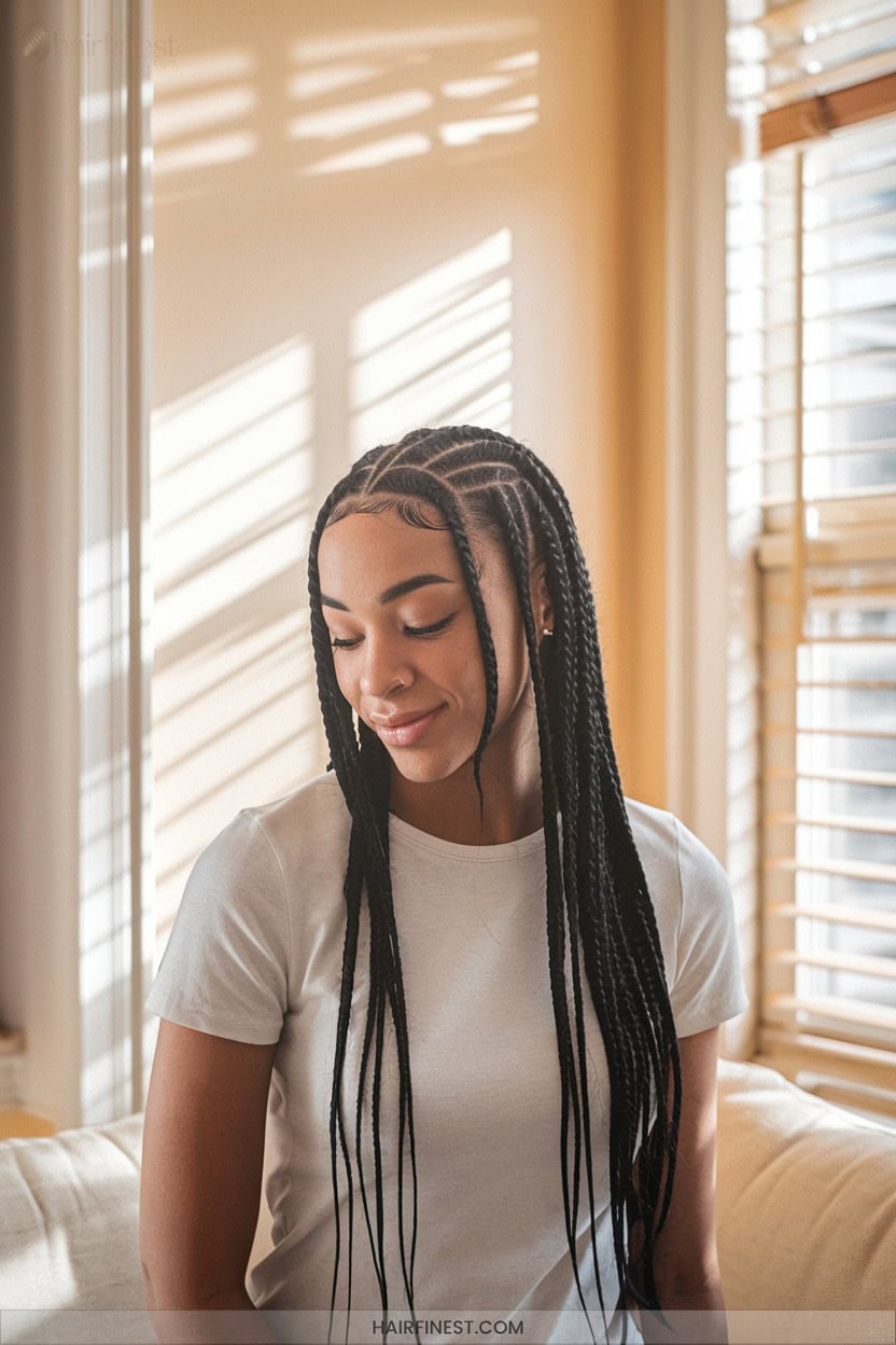 1 Classic Straight Back Cornrows