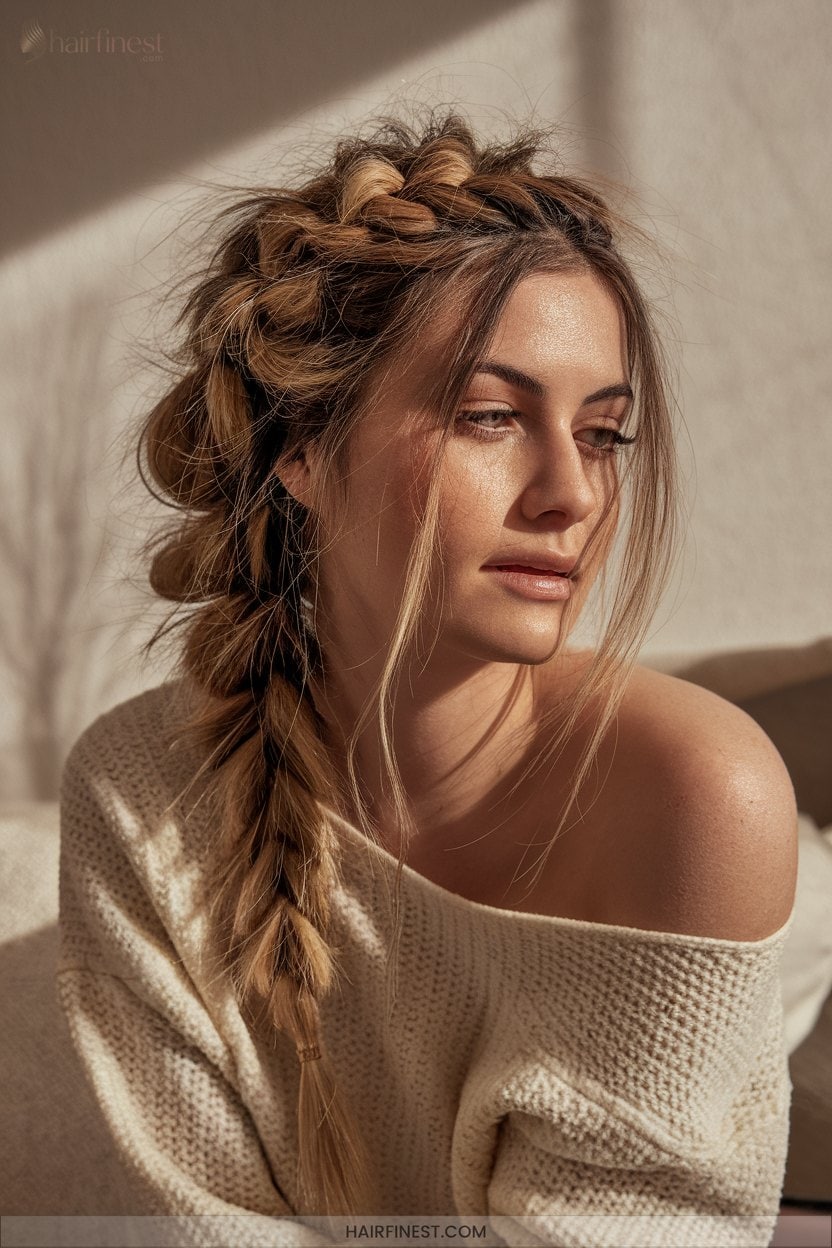 1 Messy French Braid