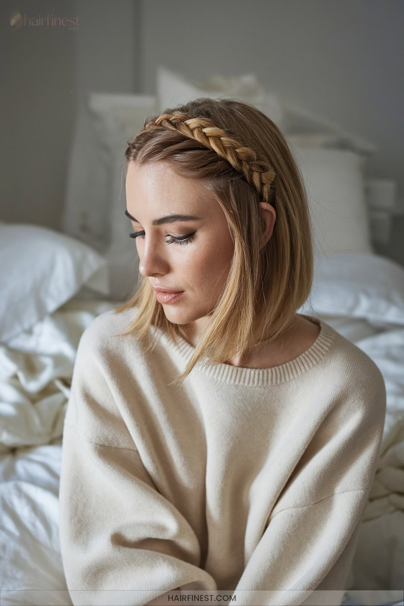 20 Braided Headband For Short Hair