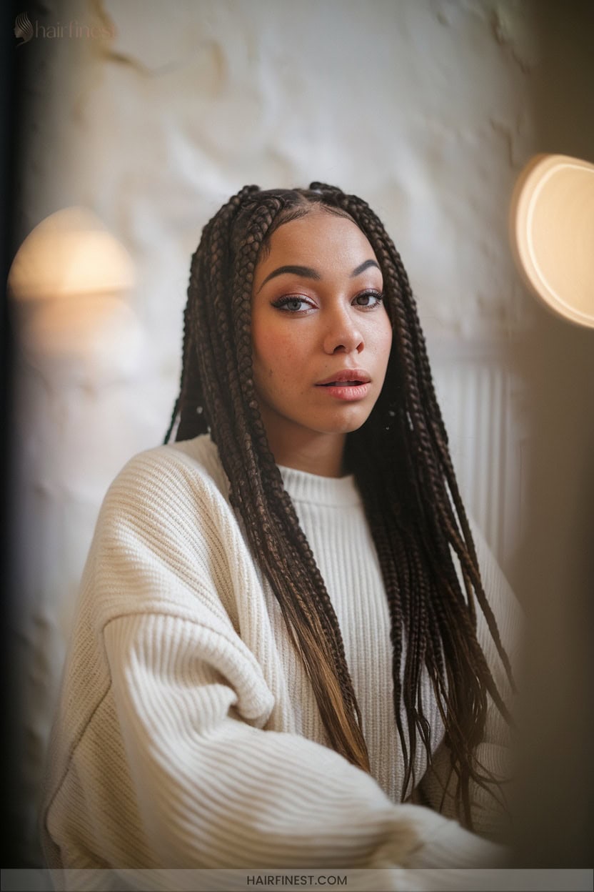 21 Protective Feed In Cornrow Braids