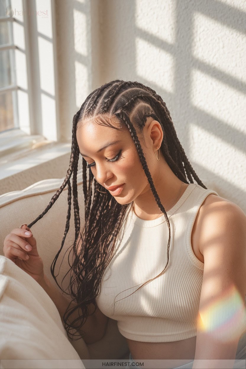 22 Waterfall Cornrow Braids