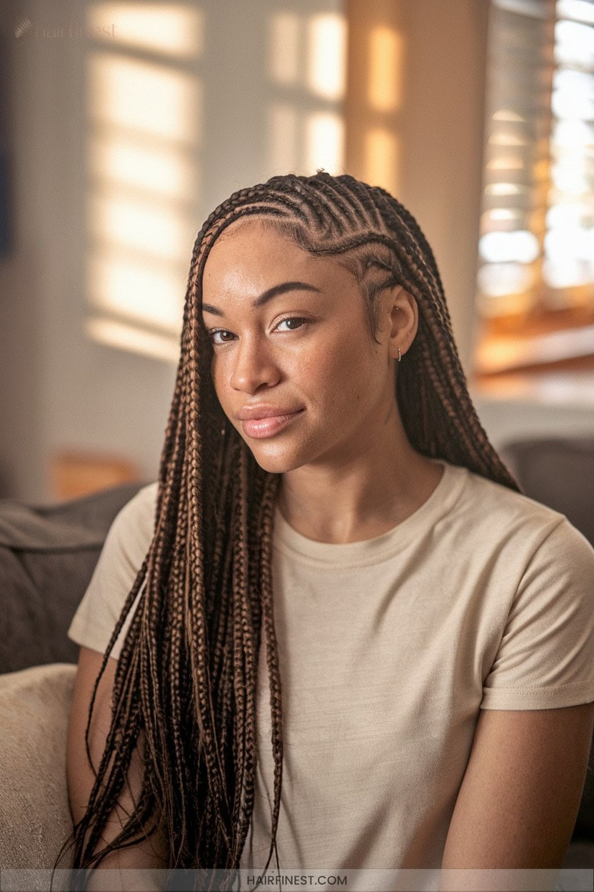 25 Custom Length Cornrow Extensions