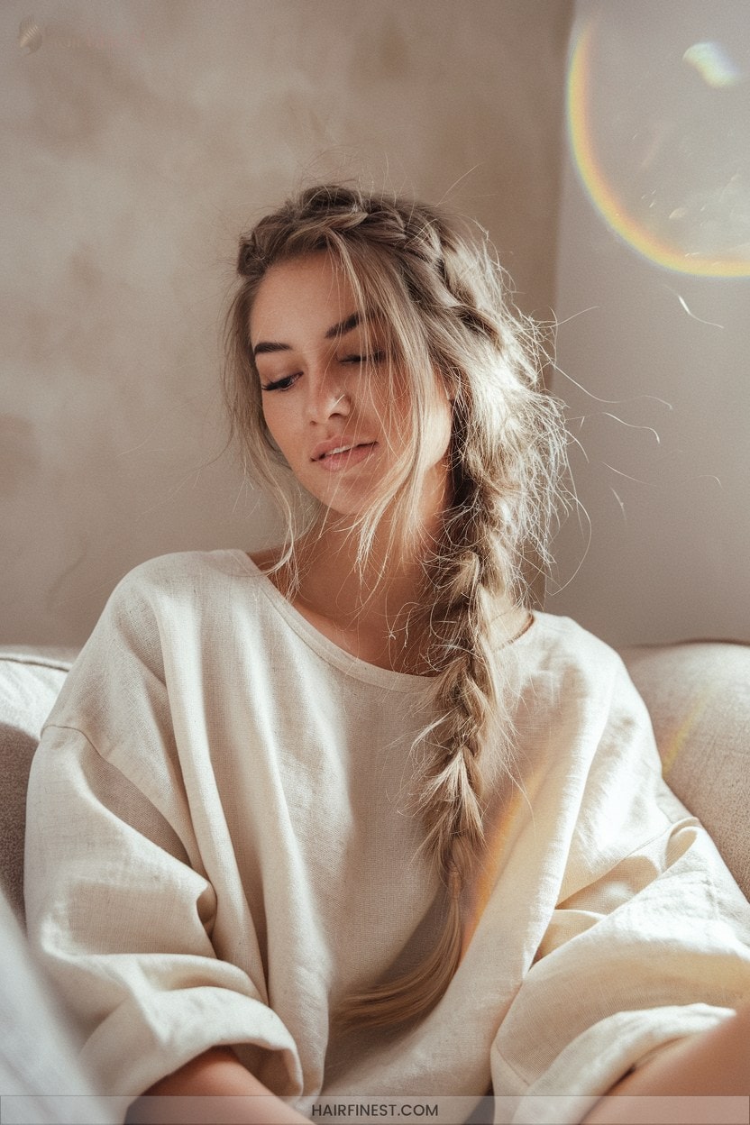 2 Boho Fishtail Braid With Loose Strands