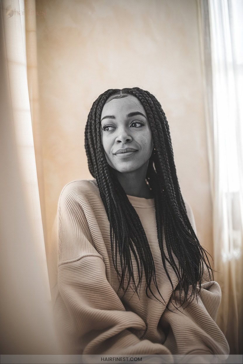 2 Box Braids For Everyday Style0