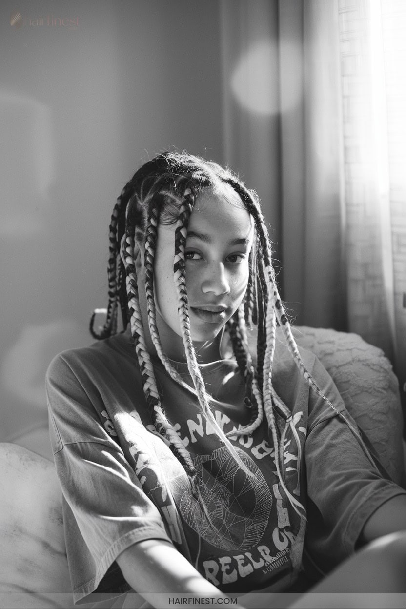 2 Freestyle Cornrows With Creative Patterns