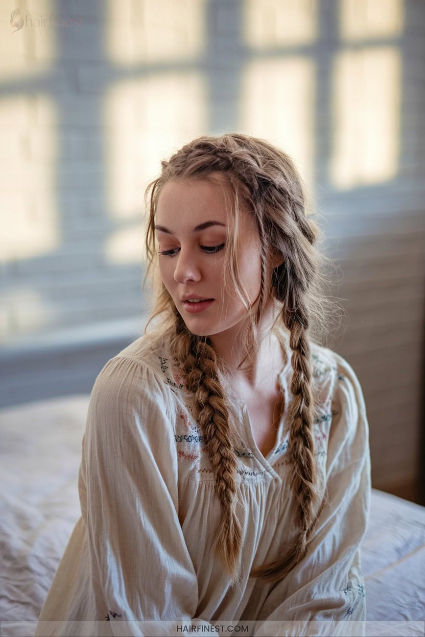 4 Waterfall Boho Braids With Curly Ends