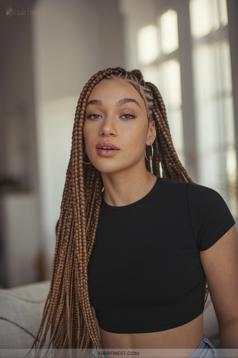 5 Heart Shaped Cornrow Braids