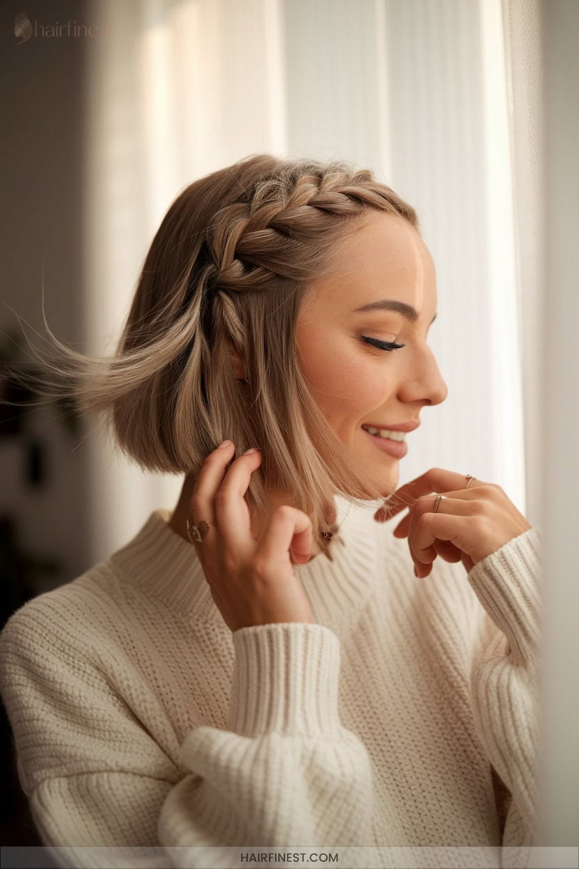 5 Waterfall Braids For Bob Cuts