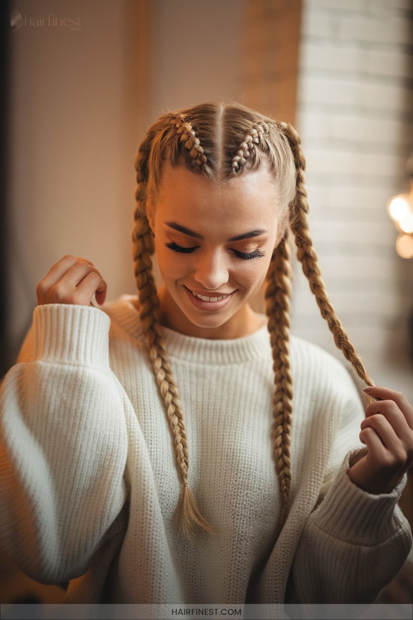 6 Double Dutch Pigtails