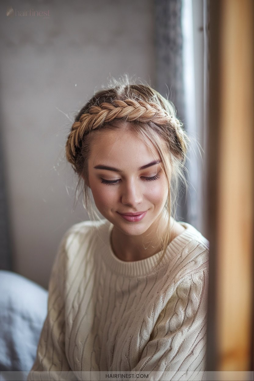 6 Fishtail Crown Braid