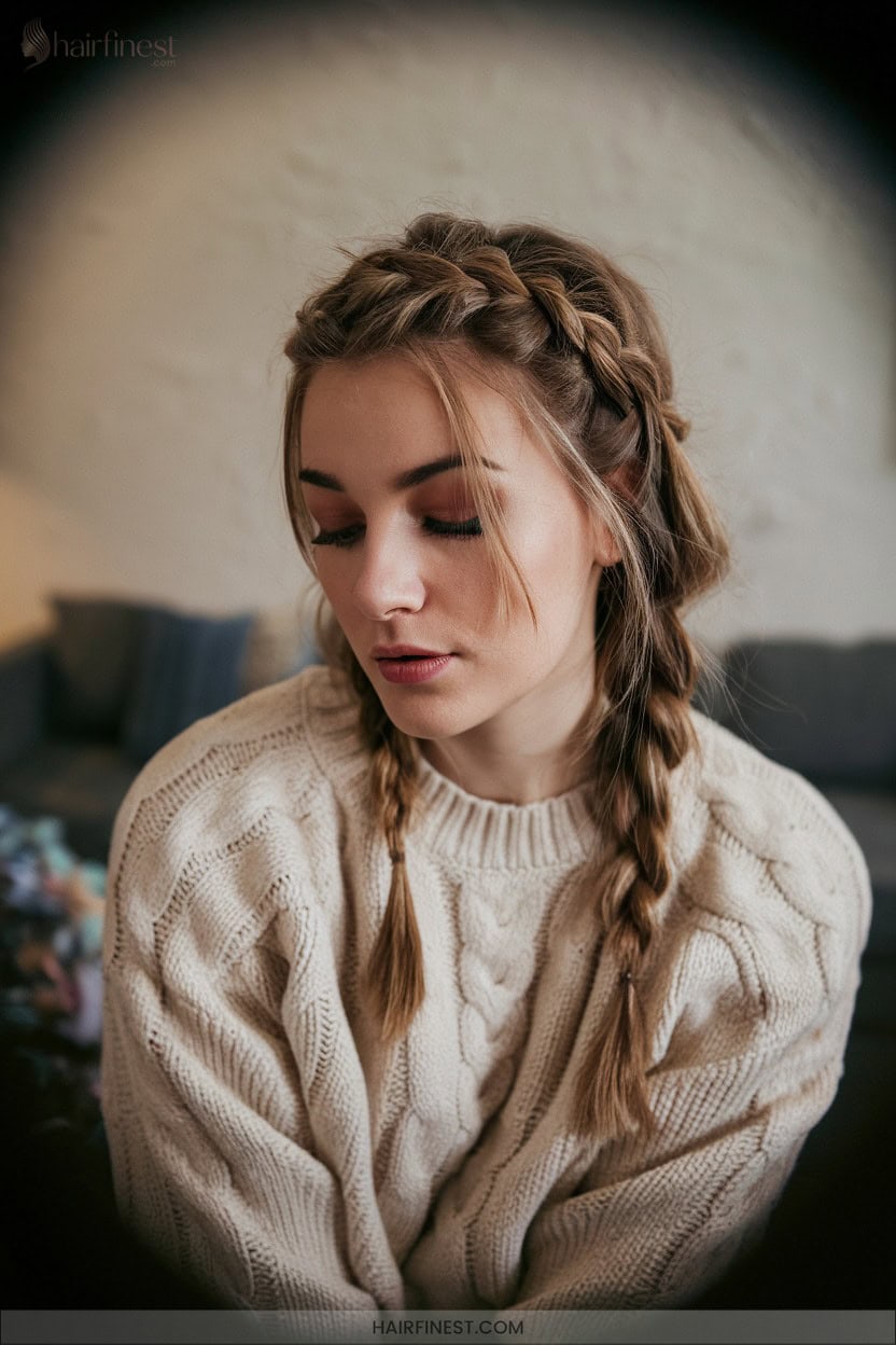 6 Loose Crown Messy Braid