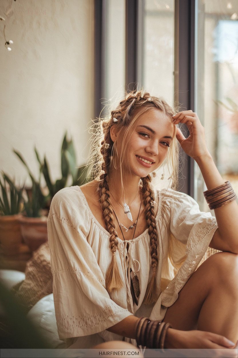 7 Boho Inspired Cornrow Braids