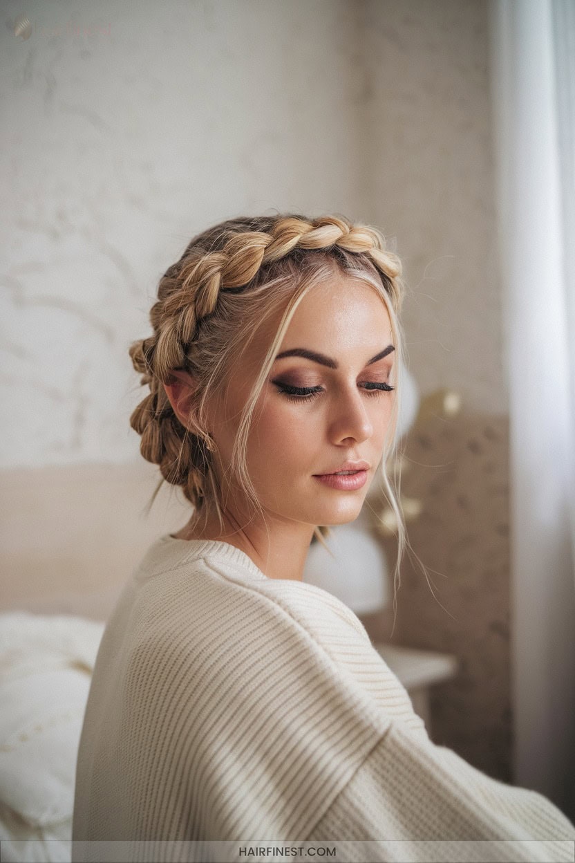 7 Crisscross Braided Halo Style
