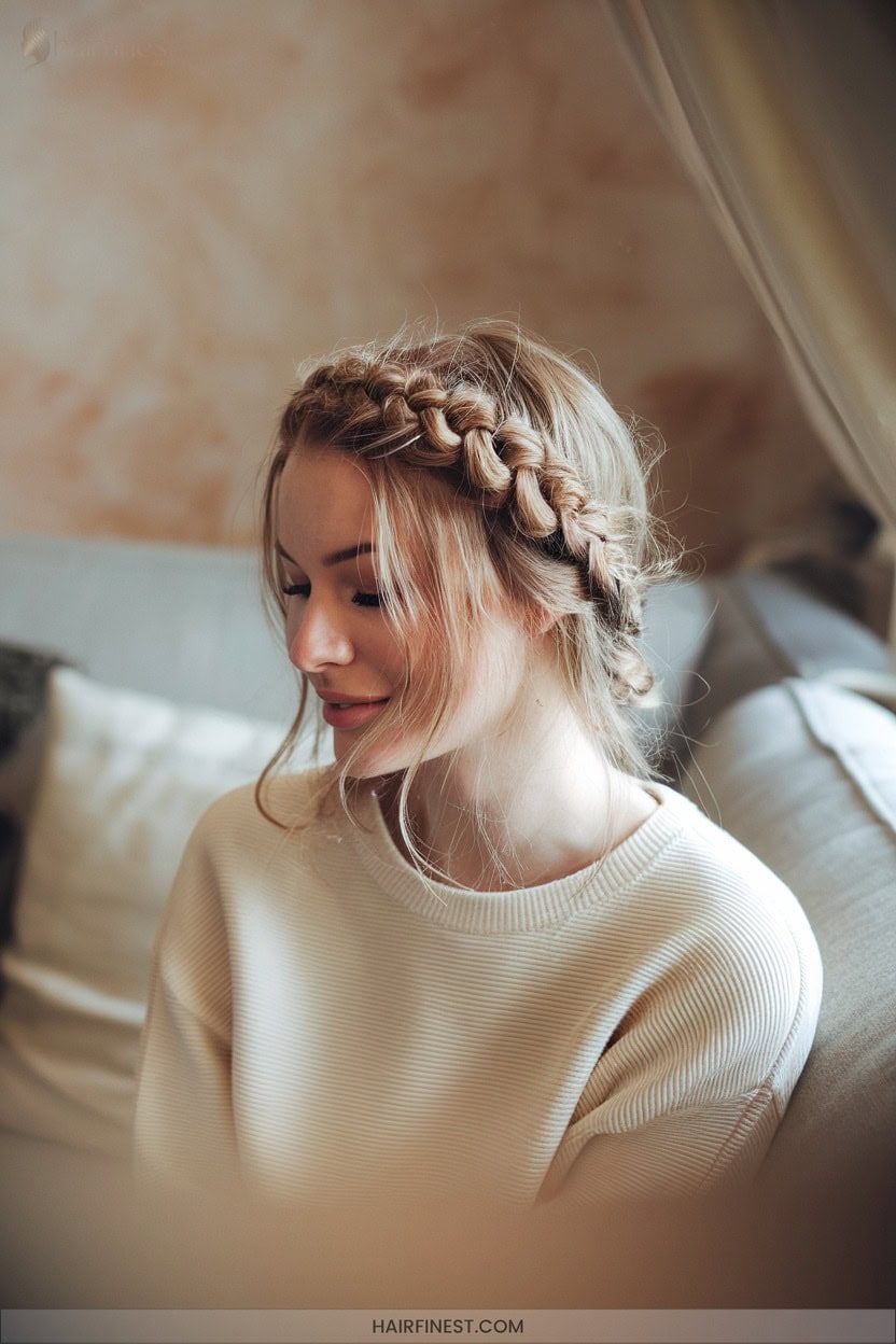 7 Crown Braid How To